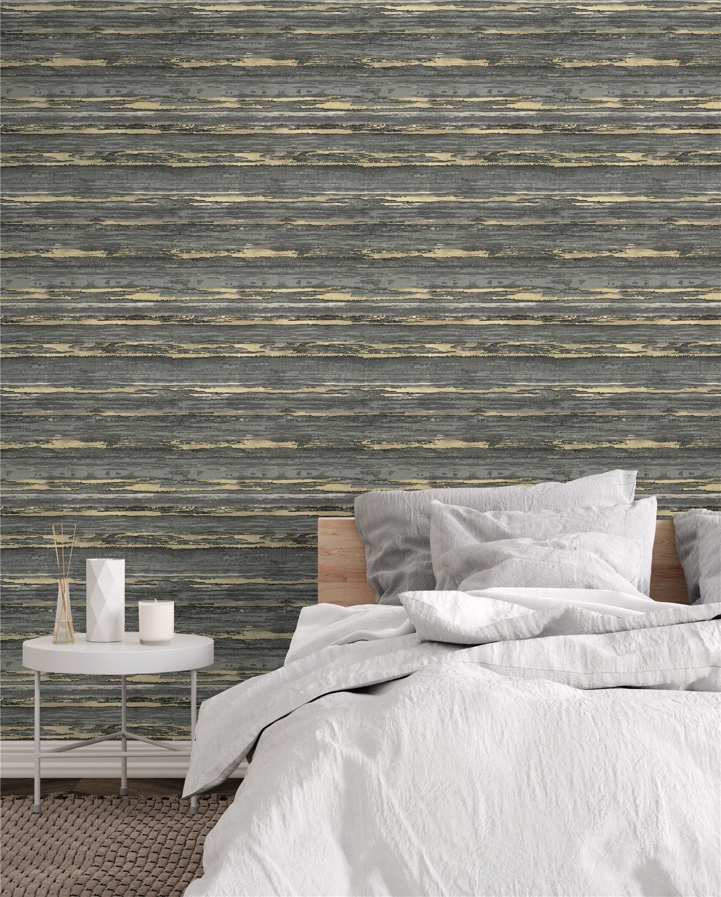 Sahara Black / Champagne Wallpaper