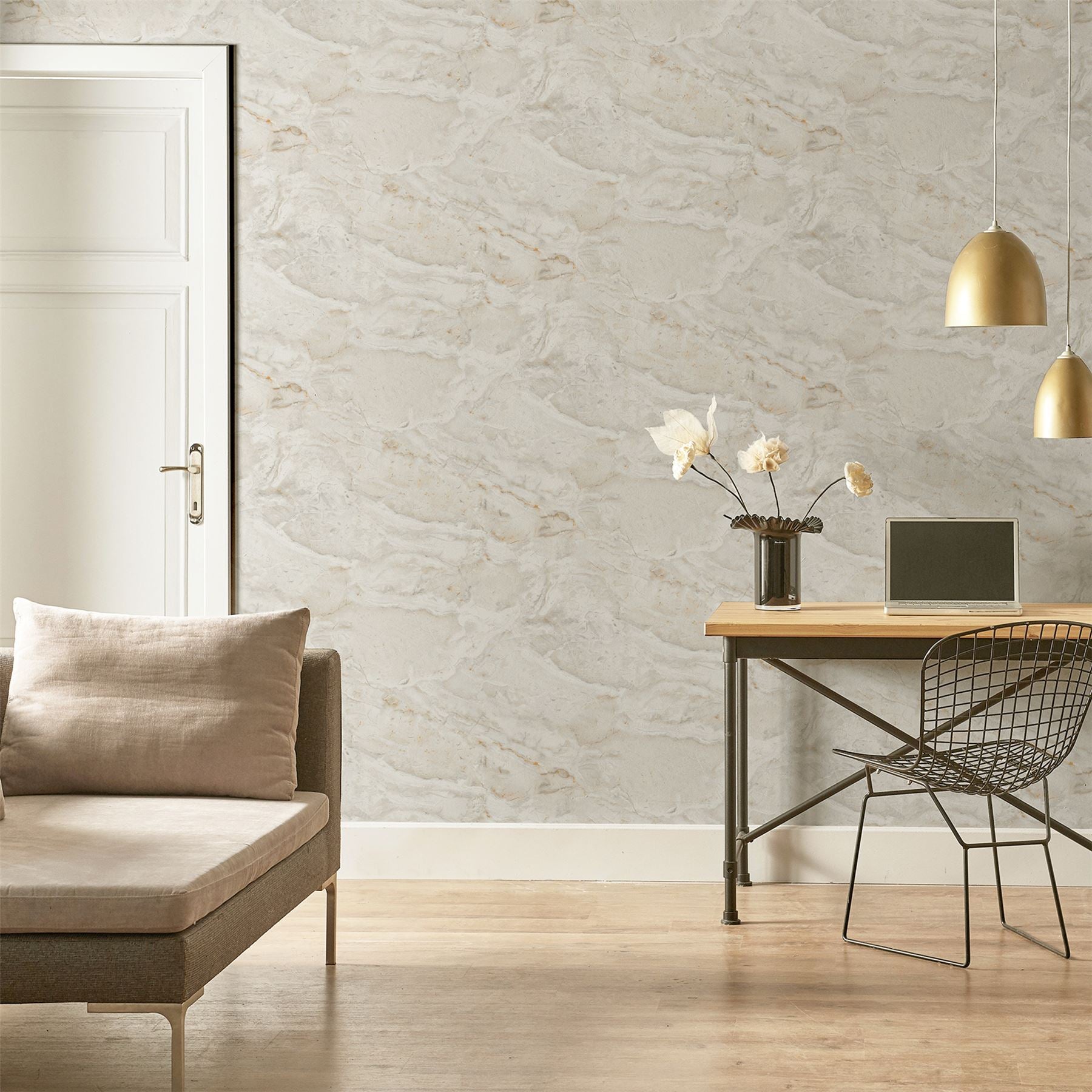 Paros Marble White/Gold sw12