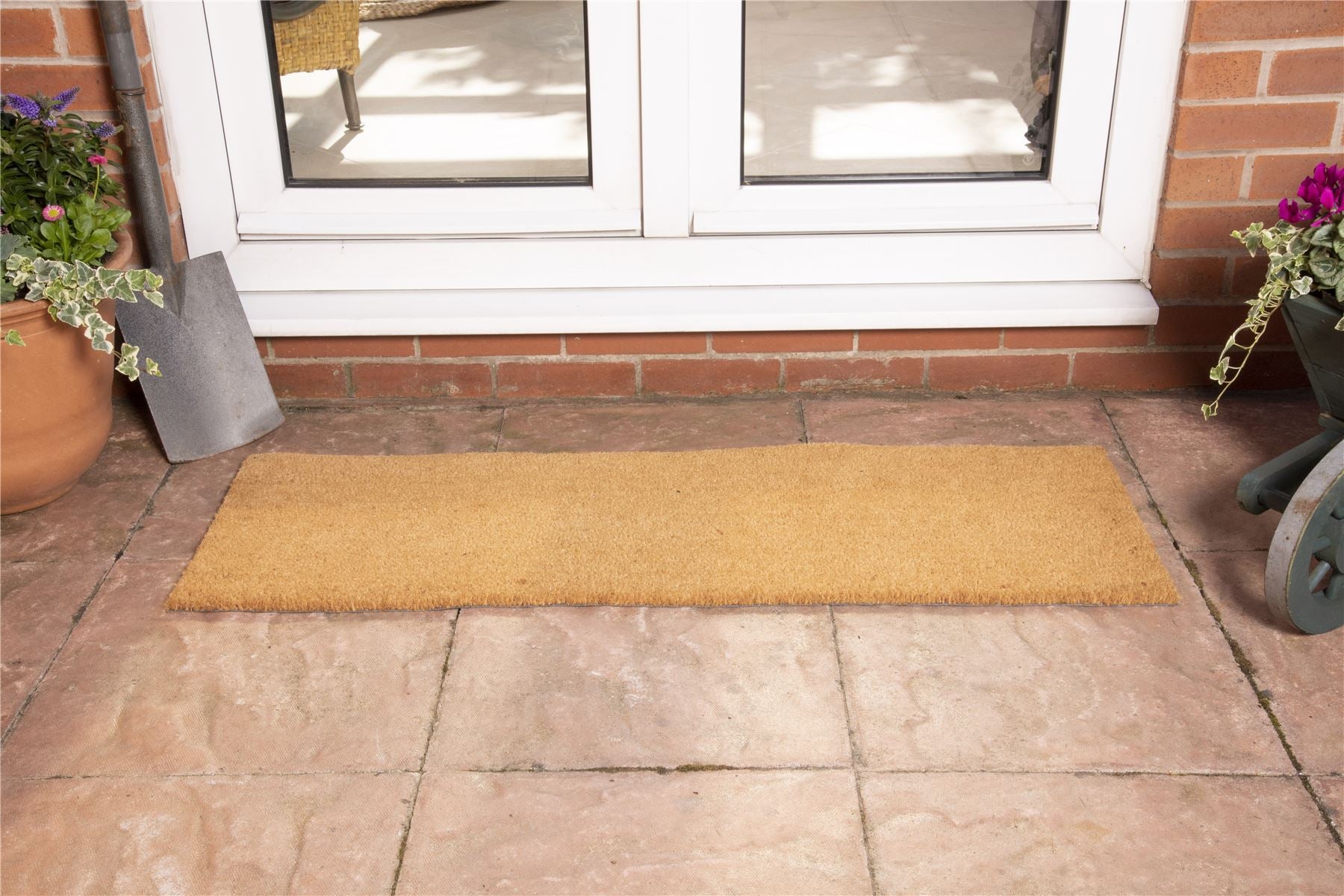 Astley Plain PVC Backed Coir 40x120cm Natural Doormat