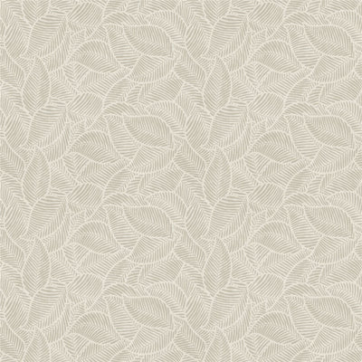Leaf Print Neutral Wallpaper