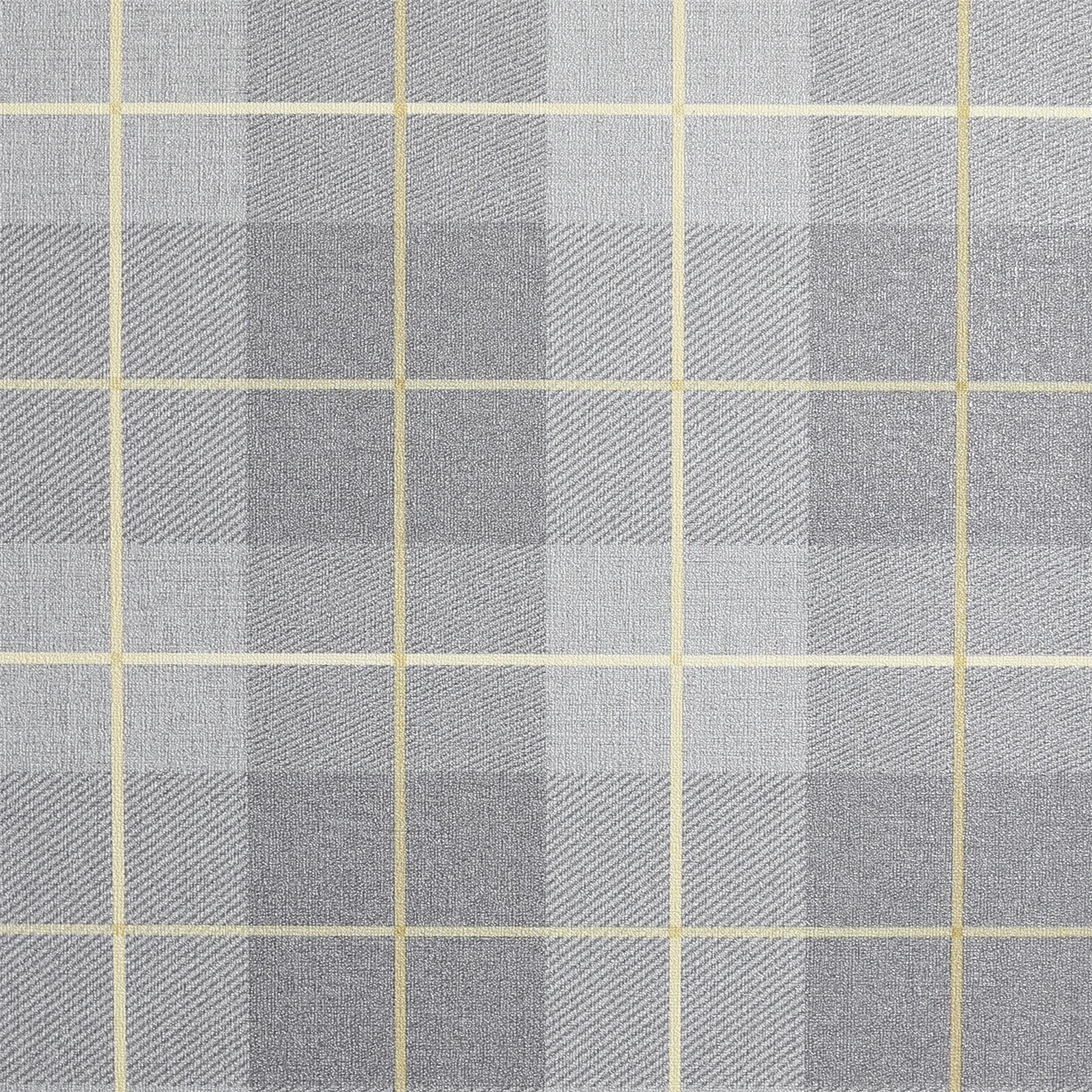 Heritage Tartan Ochre/Grey Wallpaper sw6
