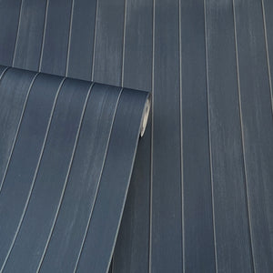 Wooden Planks Blue Wallpaper