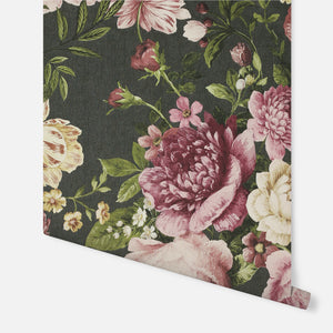 Tapestry Floral Charcoal/Pink – Arthouse