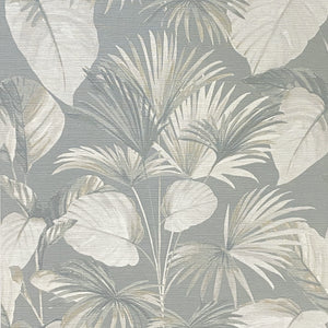 Palm Grove Grey Wallpaper