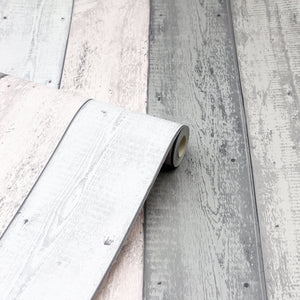 Painted Wood Pink and Grey