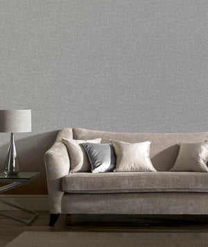 Linen Texture Mid Grey